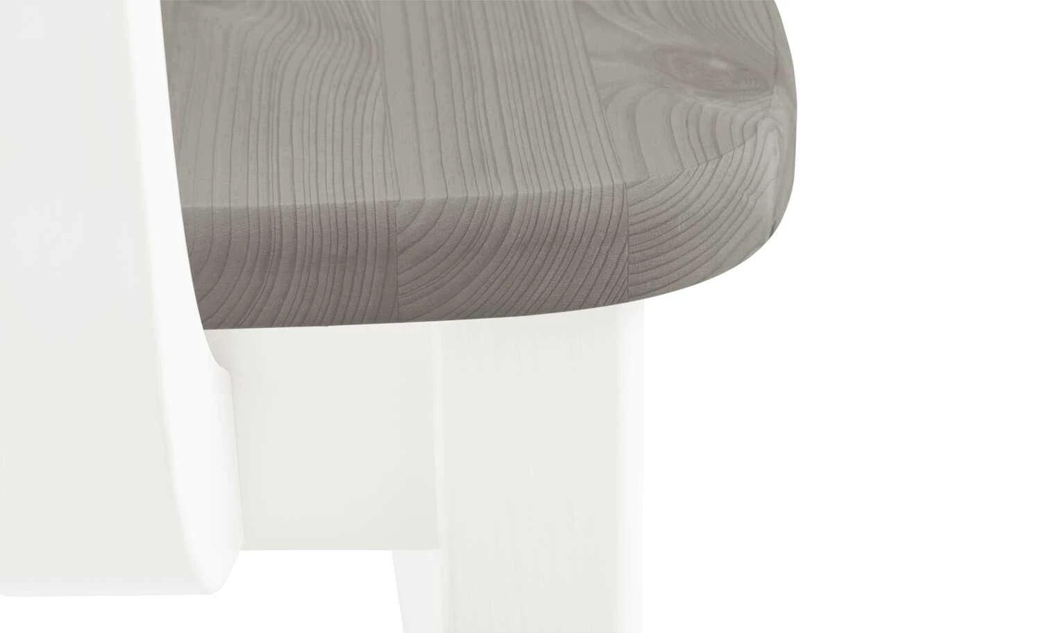 maison bleue Holzstuhl massiv Florian | Weiß / Grau Ja 7 maison bleue Holzstuhl massiv Florian | Weiß / Grau Ja – Bild 5