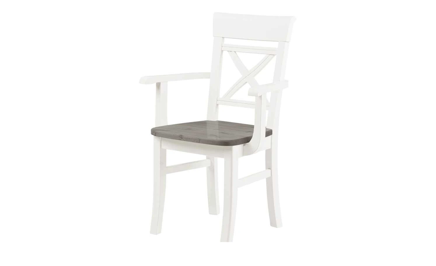 maison bleue Holzstuhl massiv Florian | Weiß / Grau Ja 3 maison bleue Holzstuhl massiv Florian | Weiß / Grau Ja