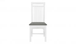 maison bleue Holzstuhl Bendix | Weiß / Grau -Stuhle Geschaft 11303778 7 202102231239