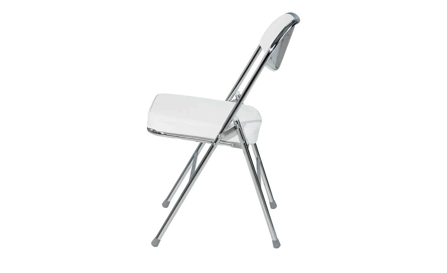 Klappstuhl Kunstleder Chrom Florian | weiß 6 Klappstuhl Kunstleder Chrom Florian | weiß – Bild 4