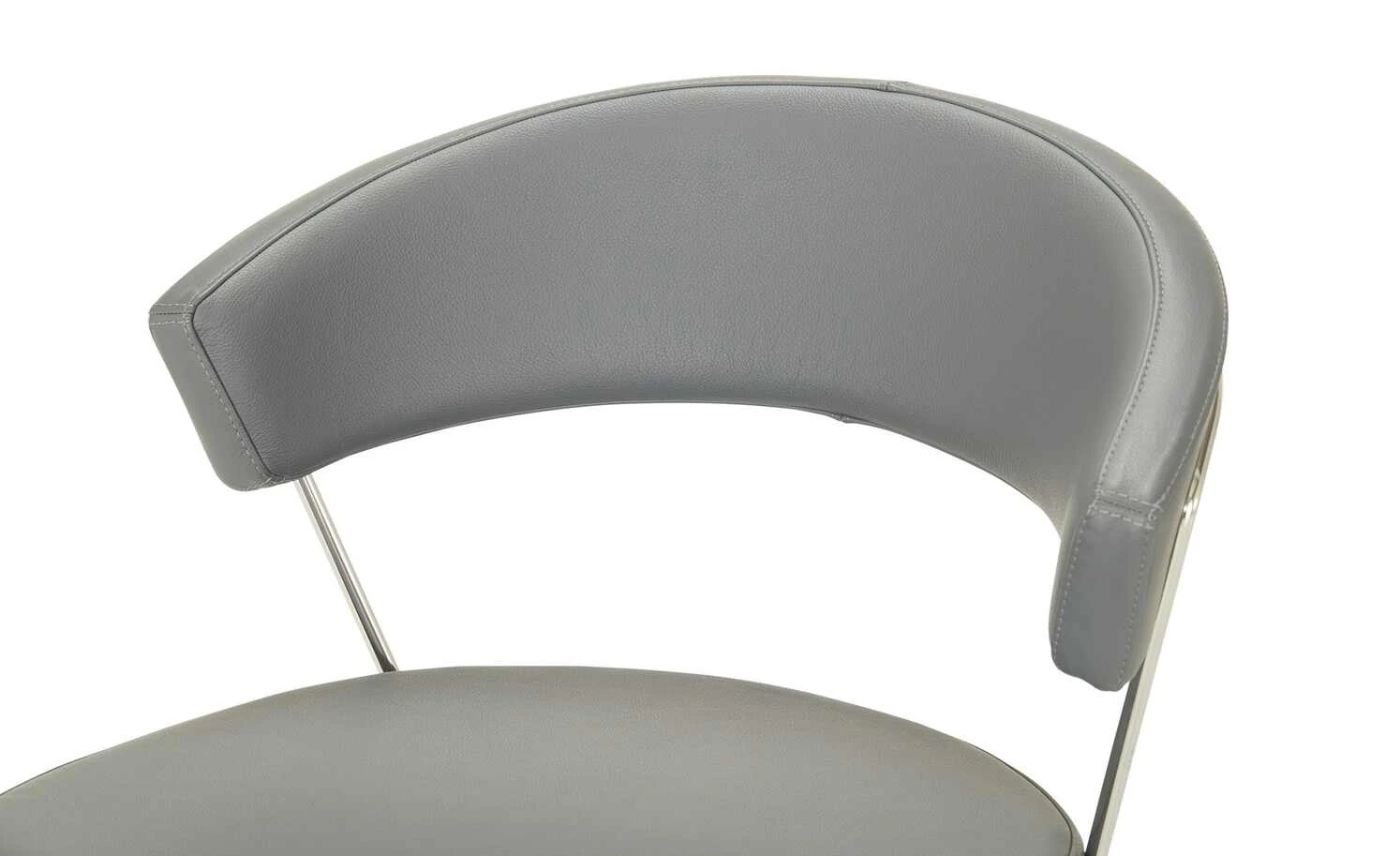 Connubia Kufenstuhl Leder New York | Grau 6 Connubia Kufenstuhl Leder New York | Grau – Bild 4