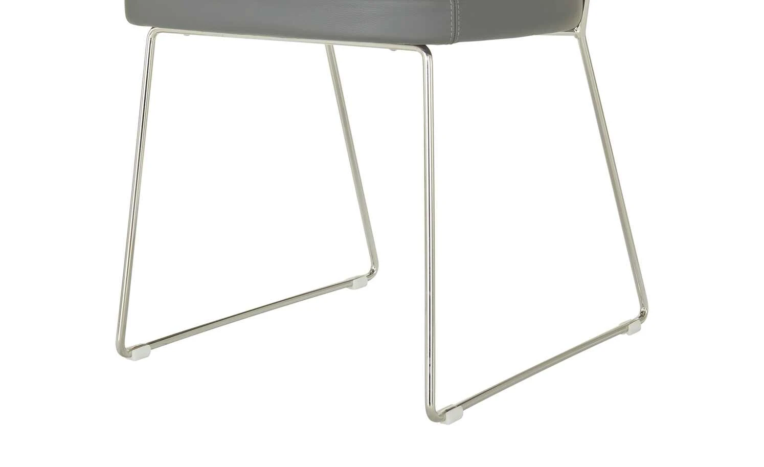 Connubia Kufenstuhl Leder New York | Grau 9 Connubia Kufenstuhl Leder New York | Grau – Bild 7