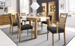 Wohnwert Armlehnstuhl Noa | Moor (Dunkelblau/Braun)