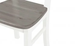 maison bleue Holzstuhl massiv Florian | Weiß / Grau Nein -Stuhle Geschaft 11309775 3 202108131411