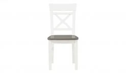 maison bleue Holzstuhl massiv Florian | Weiß / Grau Nein -Stuhle Geschaft 11309775 7 202108131411