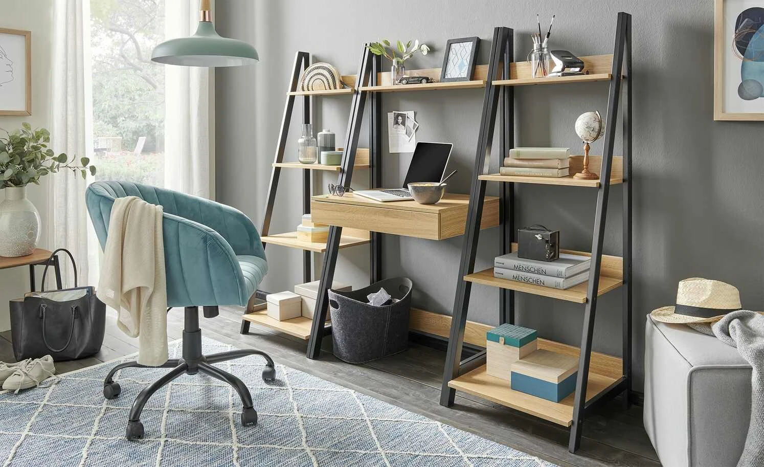 Drehsessel Ahr | Blau / Schwarz 3 Drehsessel Ahr | Blau / Schwarz