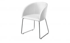 now! by hülsta Schalenstuhl S 19-1 | Kufengestell Weiß