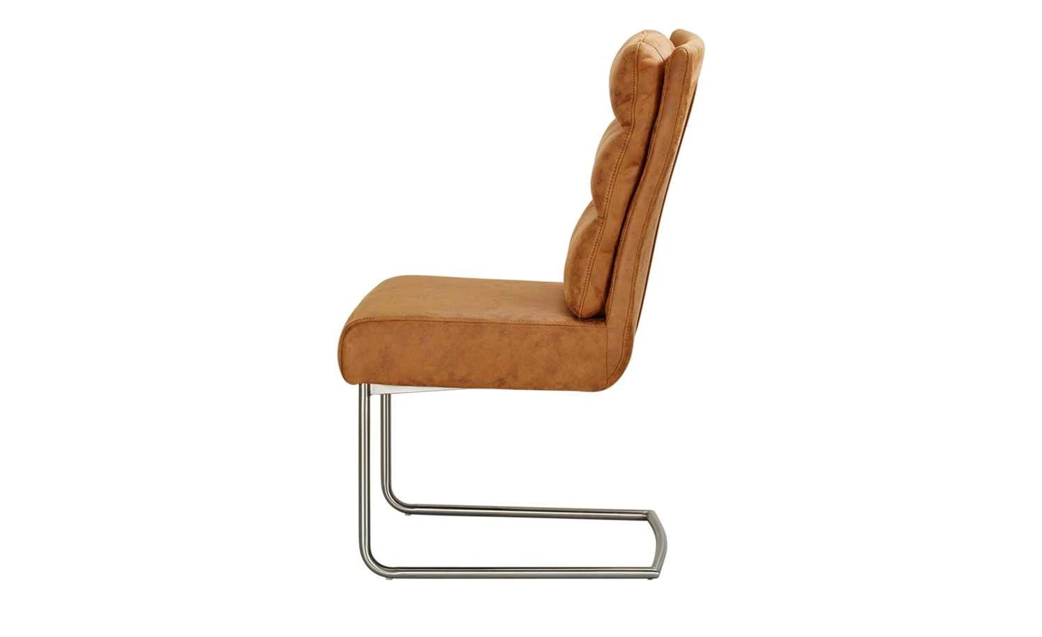 Schwingstuhl Tamme | Cognac-Braun silberfarben 11 Schwingstuhl Tamme | Cognac-Braun silberfarben – Bild 9