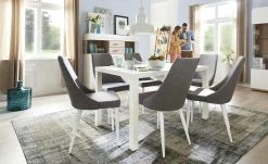 Stuhl Howard | Hellgrau / Weiß