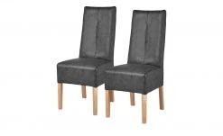 Polsterstuhl 2er Set Buche anthrazit Marlon