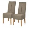 Polsterstuhl 2er Set Buche taupe Marlon