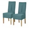 Polsterstuhl 2er Set Buche petrol Marc