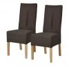 Polsterstuhl 2er Set Buche dunkelbraun Marc