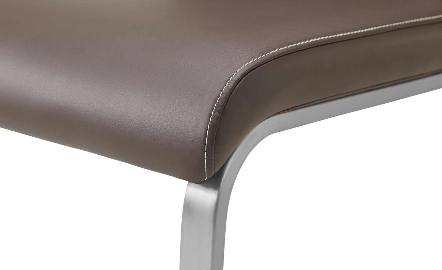 uno Kunstleder-Freischwinger Edita | Braun 6 uno Kunstleder-Freischwinger Edita | Braun – Bild 4