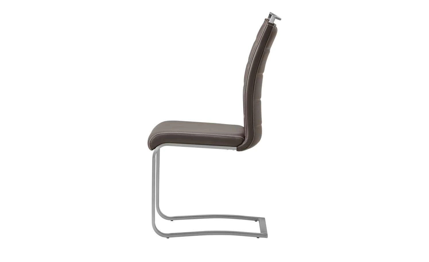 uno Kunstleder-Freischwinger Edita | Braun 10 uno Kunstleder-Freischwinger Edita | Braun – Bild 8