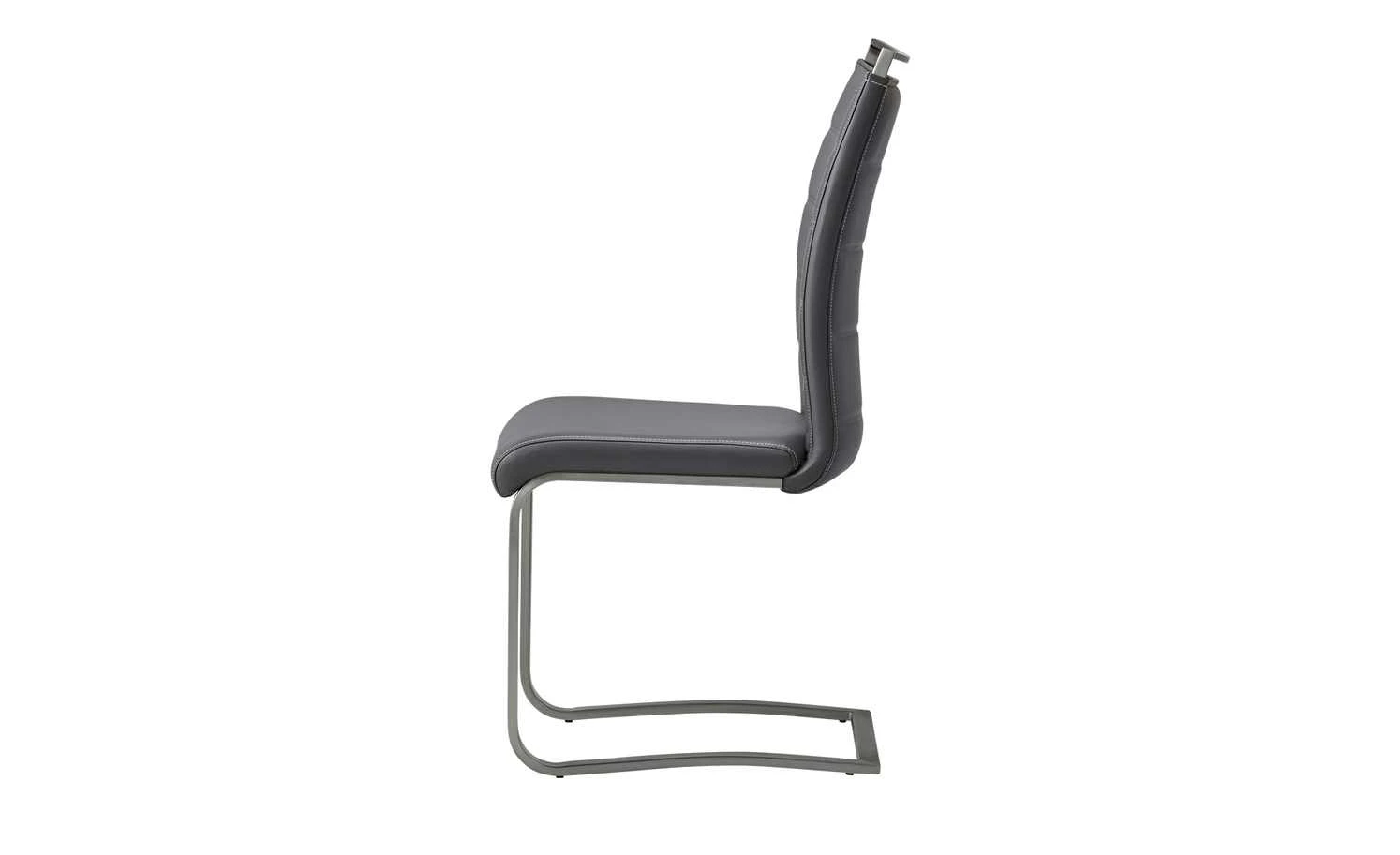 uno Kunstleder-Freischwinger Edita | Grau 9 uno Kunstleder-Freischwinger Edita | Grau – Bild 7