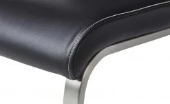 uno Kunstleder-Freischwinger Edita | Schwarz -Stuhle Geschaft 12303001 6 202007231119