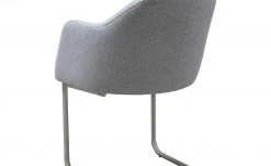 Woodford Polsterstuhl mit Armlehne Vilo | Silbergrau Freischwinger – Edelstahl -Stuhle Geschaft 12305736 3 202208251235