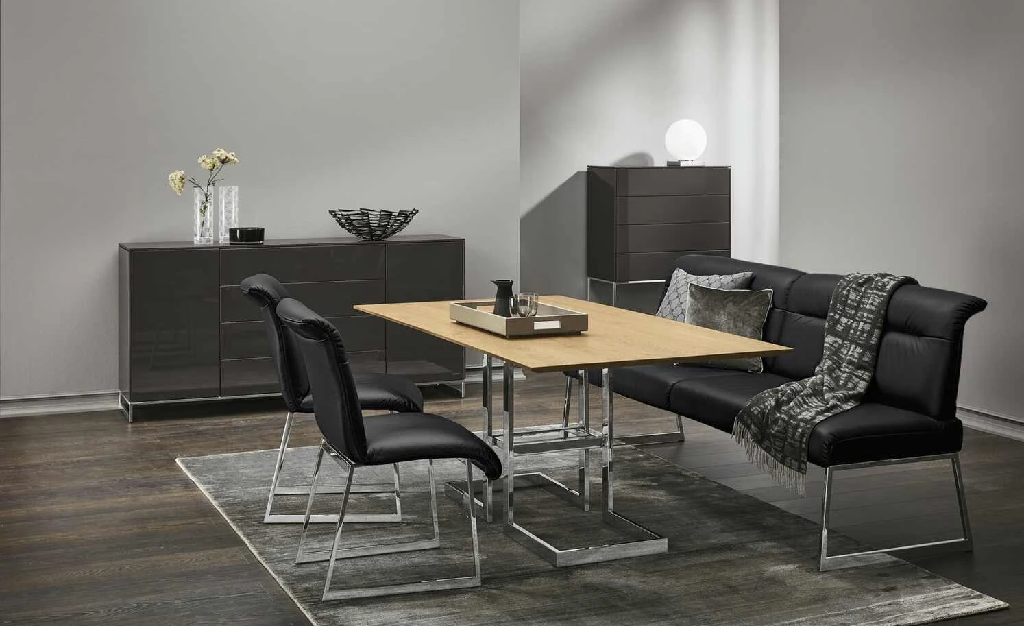 JOOP! Leder-Kufenstuhl Cubic | Black (Schwarz) Nein 3 JOOP! Leder-Kufenstuhl Cubic | Black (Schwarz) Nein