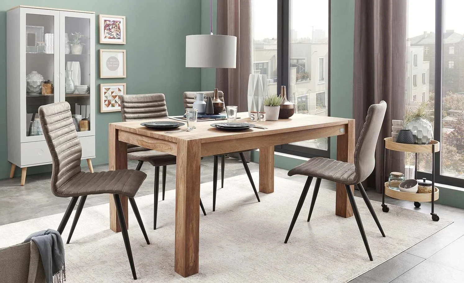 Stuhl Hubertus | Graubraun 3 Stuhl Hubertus | Graubraun