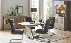 Schwingstuhl Tamme | Grau silberfarben -Stuhle Geschaft 12308630 7 201907232252