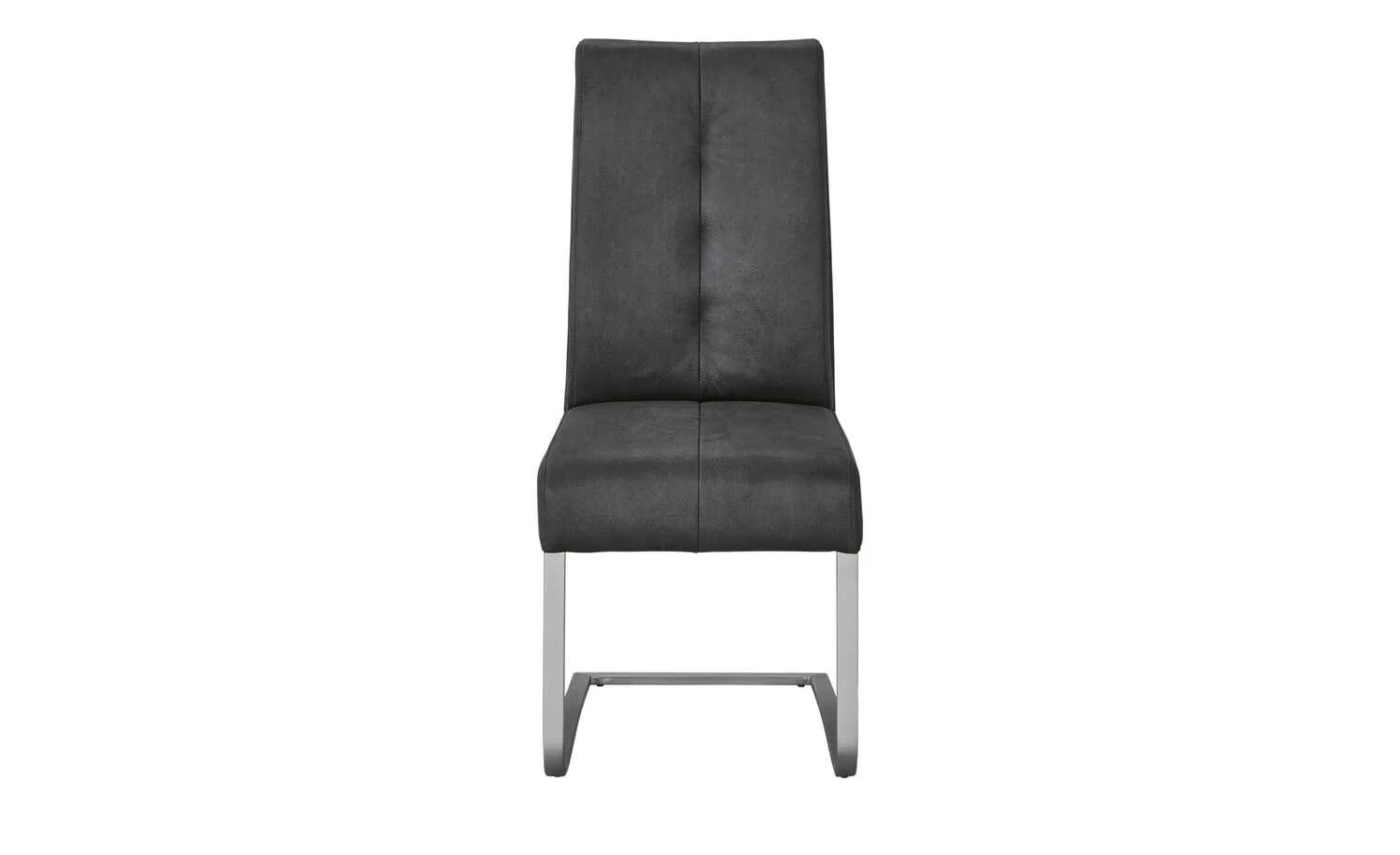 Polsterschwingstuhl Valas | Grau Längsnaht am Rücken 4 Polsterschwingstuhl Valas | Grau Längsnaht am Rücken – Bild 2