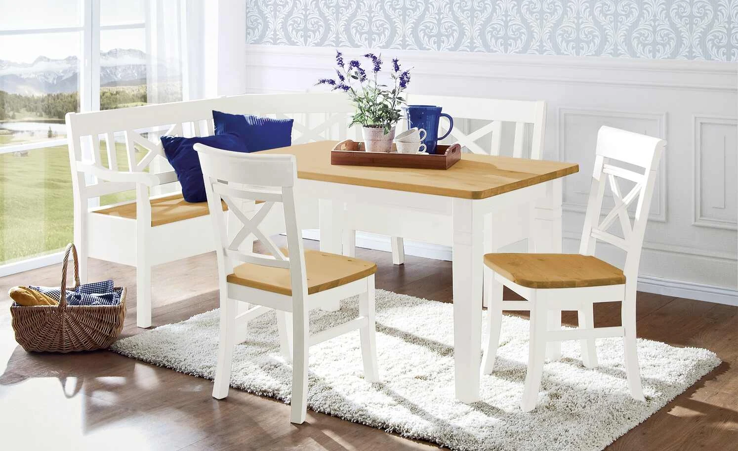 maison bleue Holzstuhl massiv Florian | Weiß / laugenfarben Nein 3 maison bleue Holzstuhl massiv Florian | Weiß / laugenfarben Nein