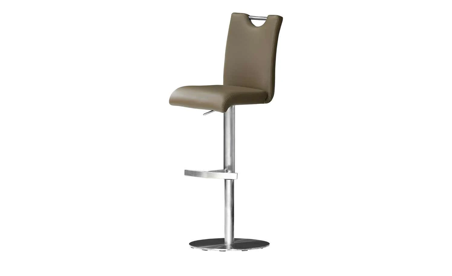 Barstuhl Guilia | Cappuccino (Braun) Rund mit glattem Sitz und Rücken 3 Barstuhl Guilia | Cappuccino (Braun) Rund mit glattem Sitz und Rücken