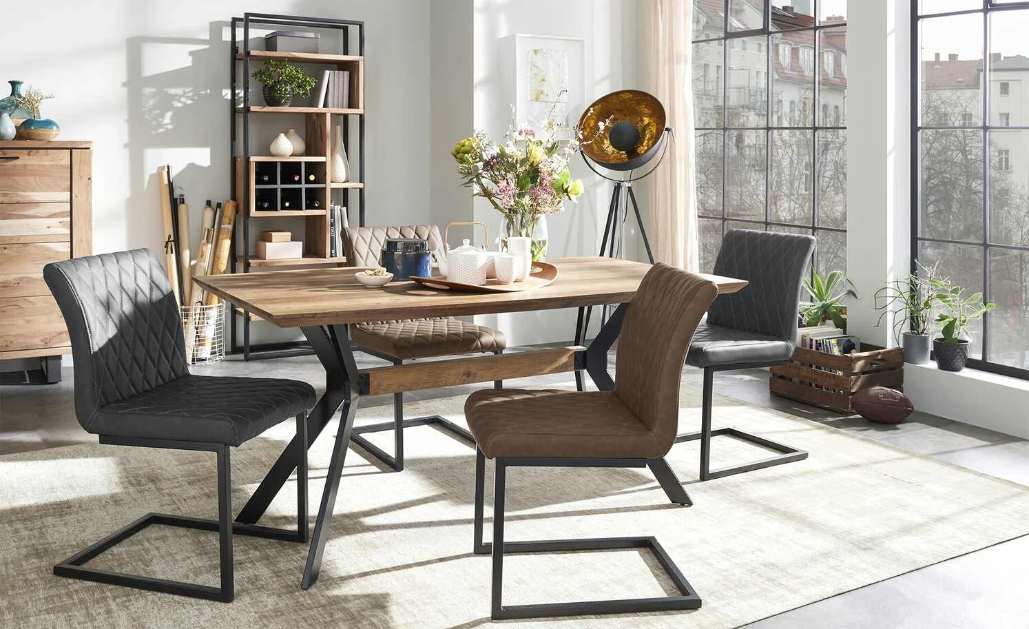 uno Kunstleder-Freischwinger Lisa | Grau Nein 3 uno Kunstleder-Freischwinger Lisa | Grau Nein