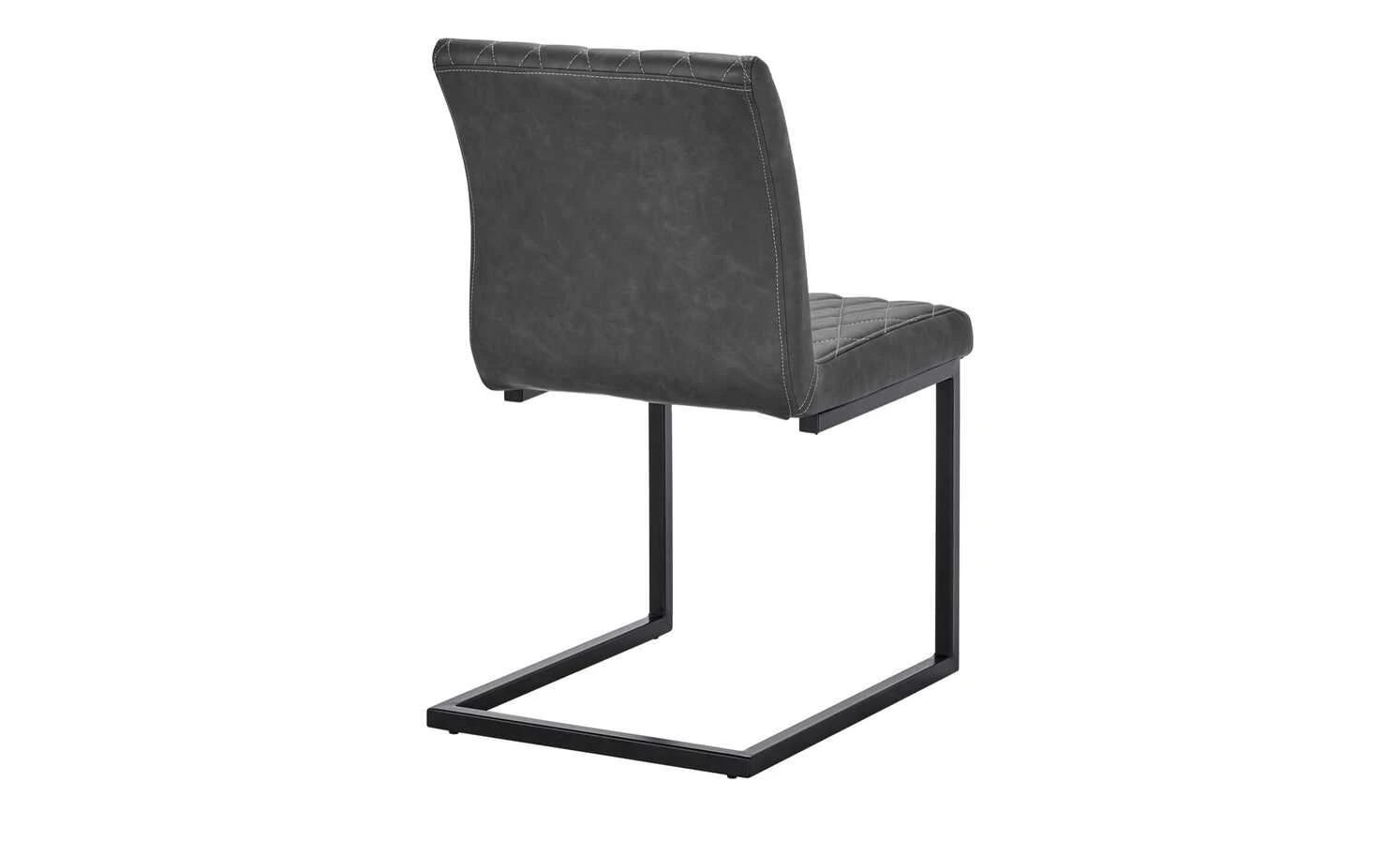 uno Kunstleder-Freischwinger Lisa | Grau Nein 6 uno Kunstleder-Freischwinger Lisa | Grau Nein – Bild 4