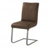 Polsterschwingstuhl Floyd | Braun / Kontrastnaht Braun