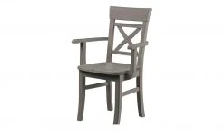 maison bleue Holzstuhl massiv Florian | Grau Ja