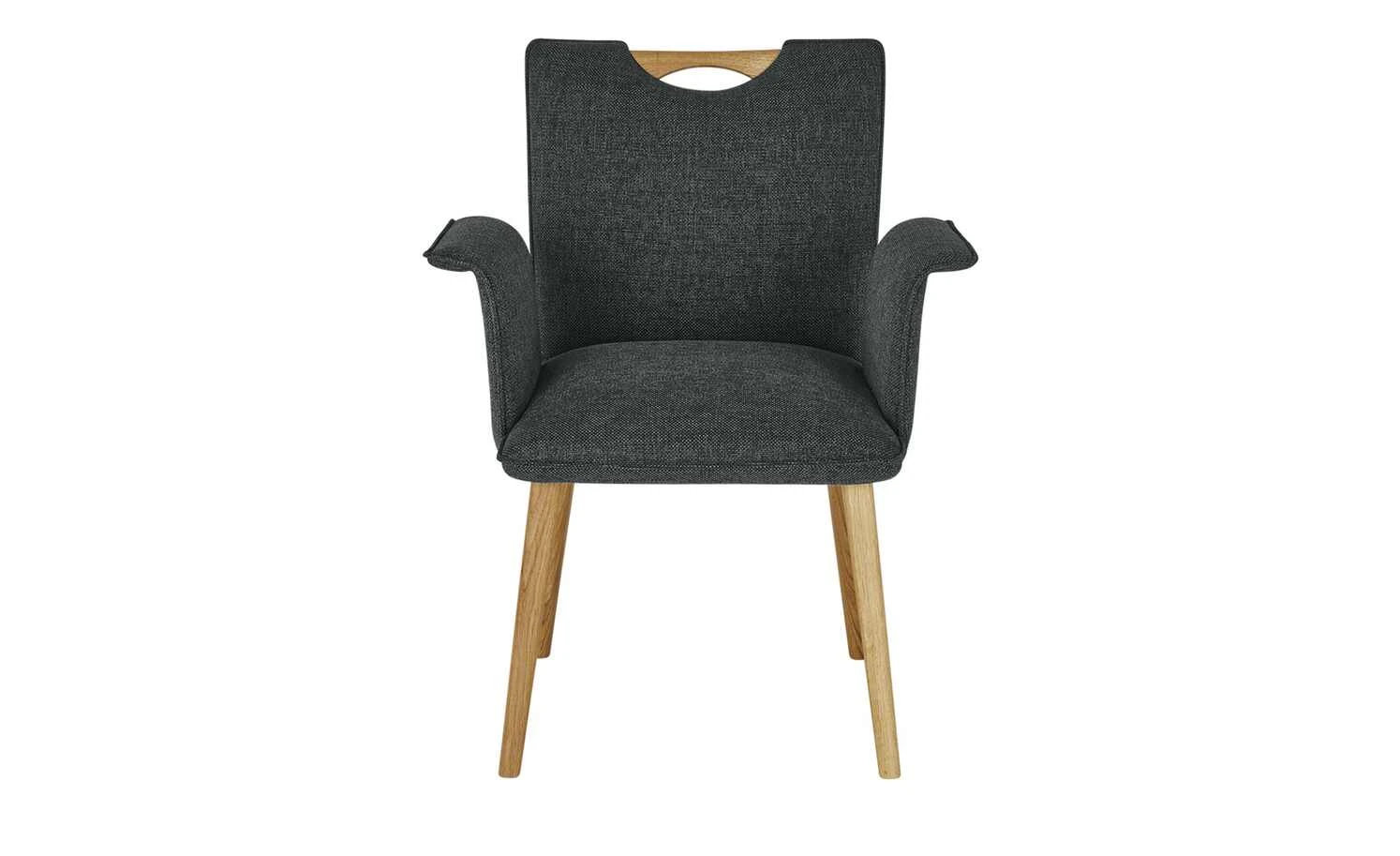 Wohnwert Polsterstuhl mit Armlehne Scandio | Moor (Dunkelblau/Braun) 10 Wohnwert Polsterstuhl mit Armlehne Scandio | Moor (Dunkelblau/Braun) – Bild 8