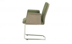 Wohnwert Polsterstuhl mit Armlehne Scandio | Loden (Grün) / Dunkelbeige -Stuhle Geschaft 13304344 8 202011262242