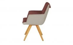 KOINOR Armlehnstuhl Leder Schwof | Chilli (Rot) / Beige Nein -Stuhle Geschaft 13304444 5 202109092232