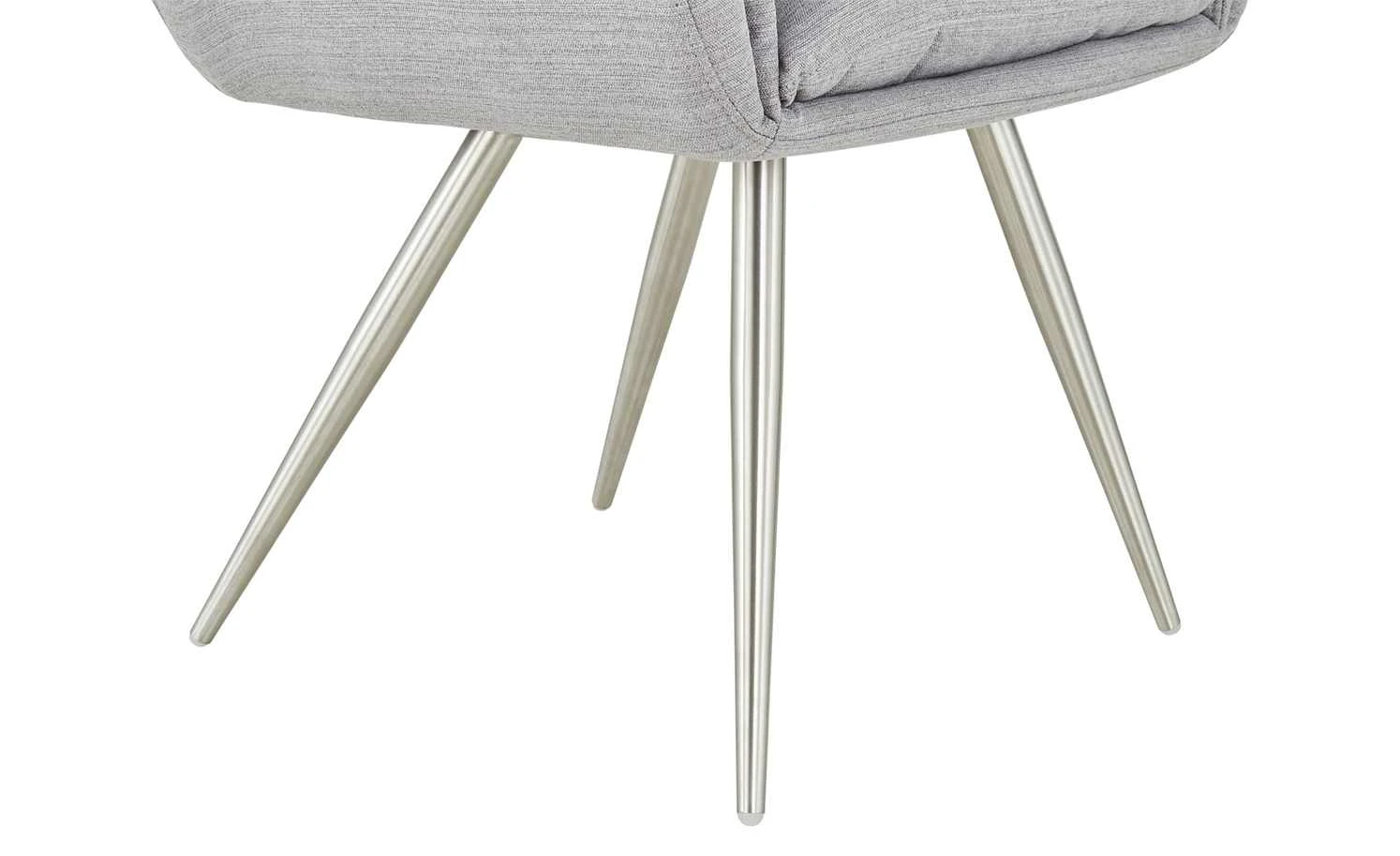 uno Polsterstuhl mit Armlehne Ilka | Grau 6 uno Polsterstuhl mit Armlehne Ilka | Grau – Bild 4