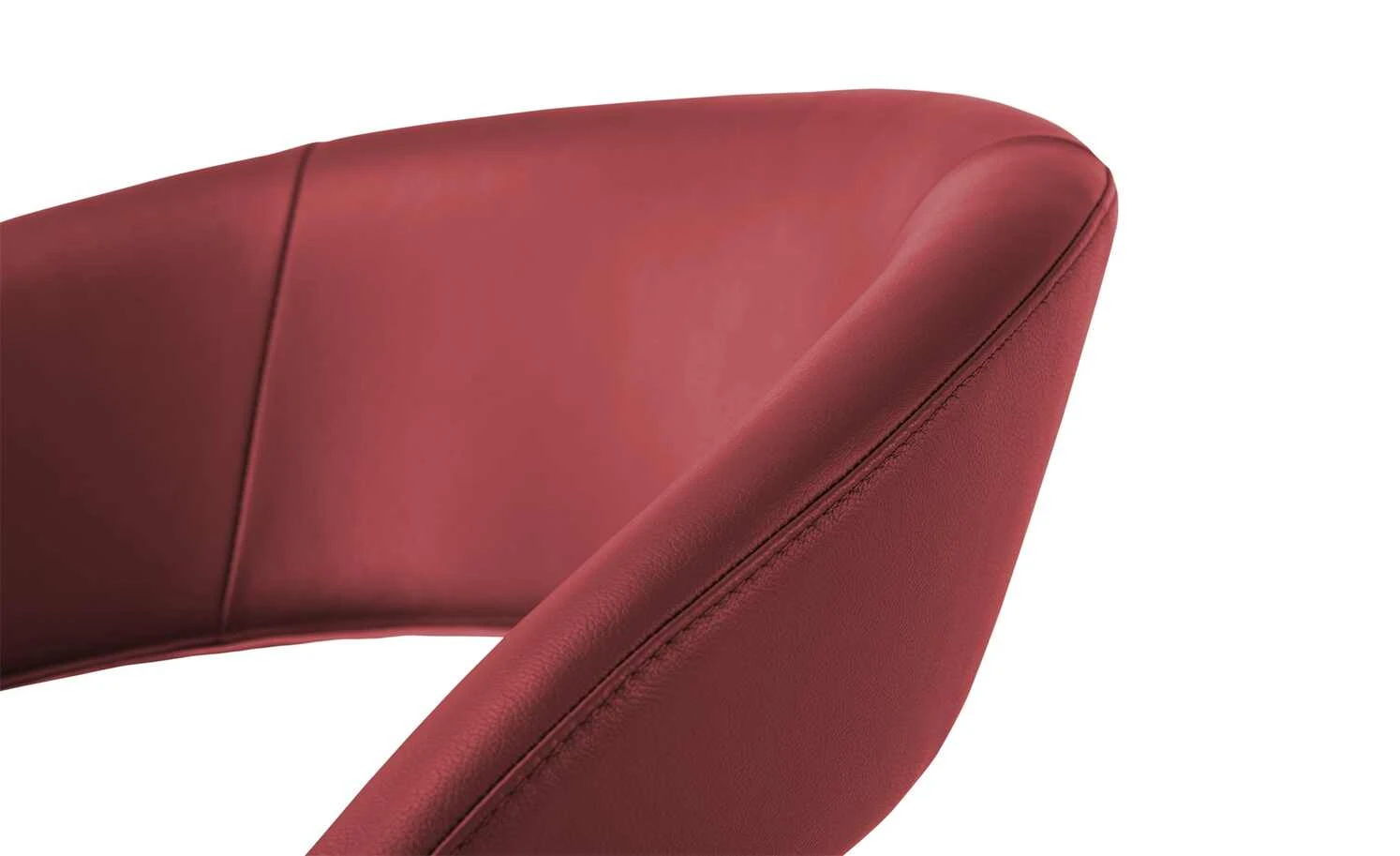 Leder-Drehstuhl Kingsman | Rot Rund 4 Leder-Drehstuhl Kingsman | Rot Rund – Bild 2