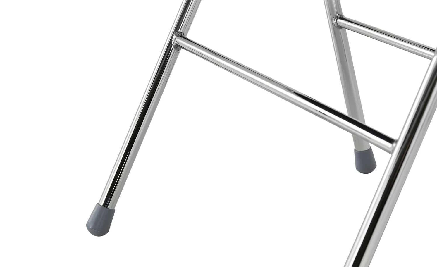 Klappstuhl Kunstleder Chrom Florian | Grau 3 Klappstuhl Kunstleder Chrom Florian | Grau – Bild 2