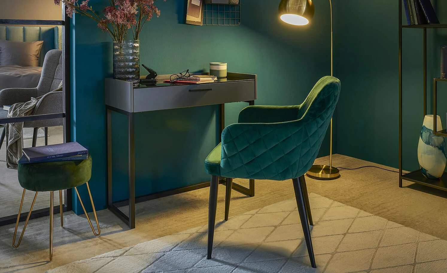 Armlehnenstuhl Heiner | Grün 4 Armlehnenstuhl Heiner | Grün – Bild 2