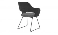 Polsterstuhl mit Armlehne Lavall | Charcoal (Anthrazit) Kufenstuhl -Stuhle Geschaft 13307248 2 202103292234