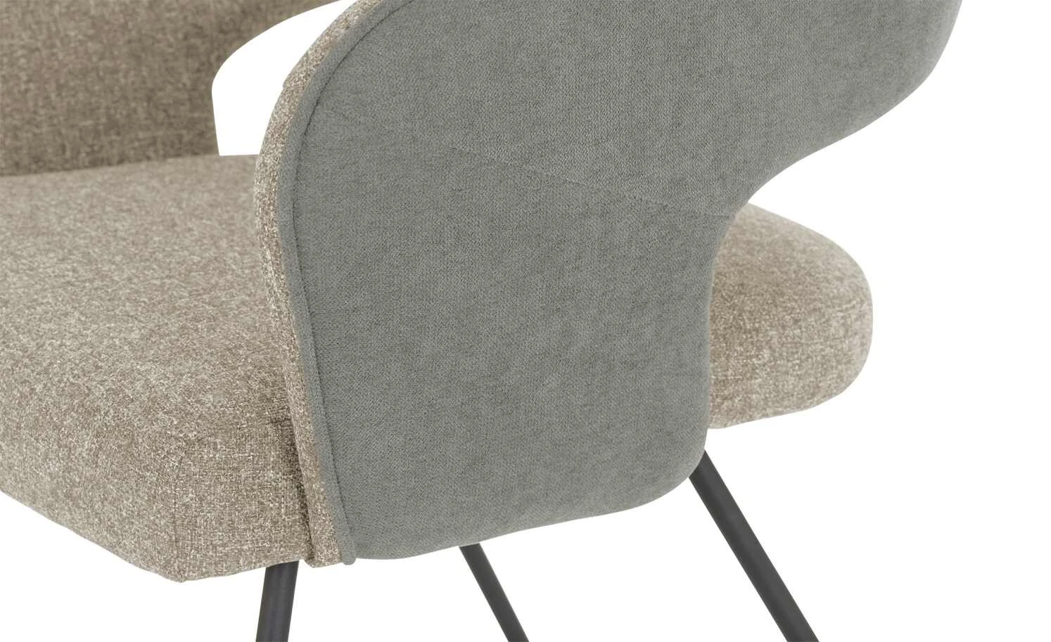 Polsterstuhl mit Armlehne Lavall | Melange (Beige) Kufenstuhl 7 Polsterstuhl mit Armlehne Lavall | Melange (Beige) Kufenstuhl – Bild 5