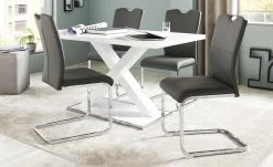 uno Kunstleder-Schwingstuhl Doris