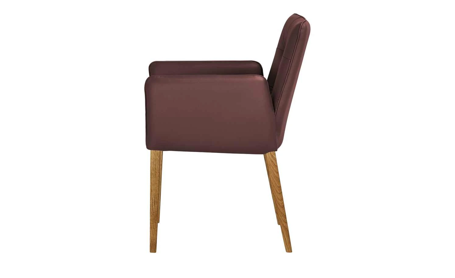 Woodford Leder-Armlehnstuhl Antonia | Bordeauxrot 8 Woodford Leder-Armlehnstuhl Antonia | Bordeauxrot – Bild 6