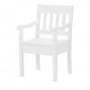 maison bleue Holzstuhl mit Armlehne Bendix | Weiß