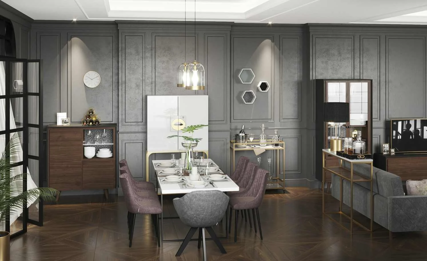 Playboy Armlehnstuhl Amanda | Anthrazit 3 Playboy Armlehnstuhl Amanda | Anthrazit