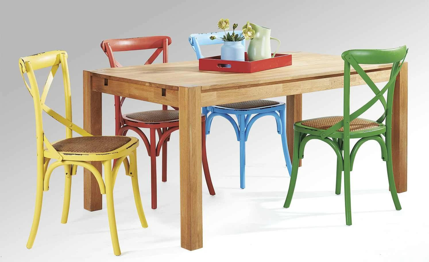 Stuhl im Used-Look Xabi | Türkis 6 Stuhl im Used-Look Xabi | Türkis – Bild 4