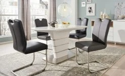 uno Kunstleder-Schwingstuhl Sean | Grau -Stuhle Geschaft 13313456 3 202107011258