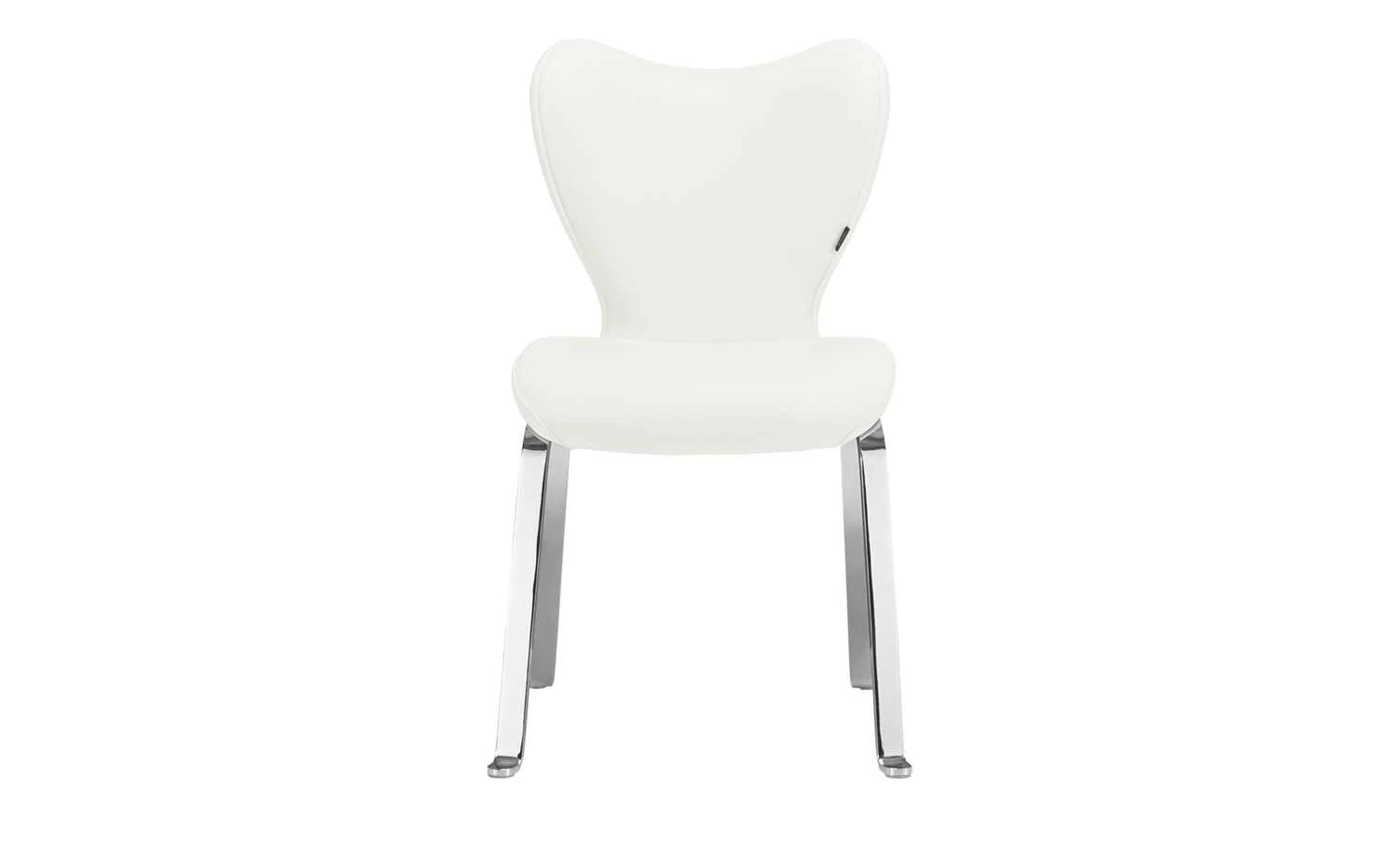 JOOP! Leder Dinner-Stuhl Lounge | Wolke (Weiß) 4-Fußstuhl 5 JOOP! Leder Dinner-Stuhl Lounge | Wolke (Weiß) 4-Fußstuhl – Bild 3