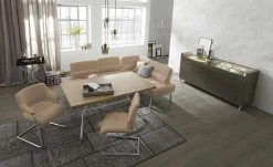 JOOP! Leder-Schwingstuhl Loft | Earth (Hellbraun)