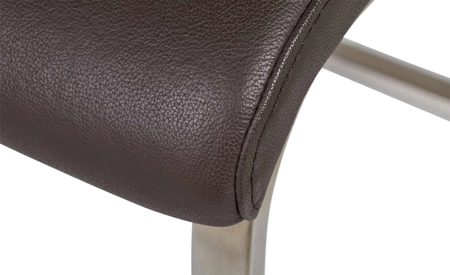 uno Freischwinger Letitia | Braun Leder 10 uno Freischwinger Letitia | Braun Leder – Bild 8